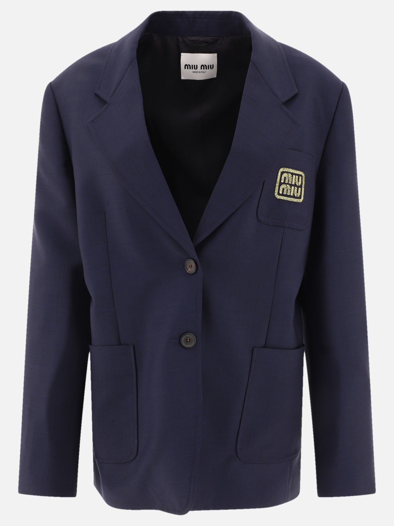 Blazers 100% wool  Blue - Miu Miu Women | PDP | VIETTI Online Store | thumbnail