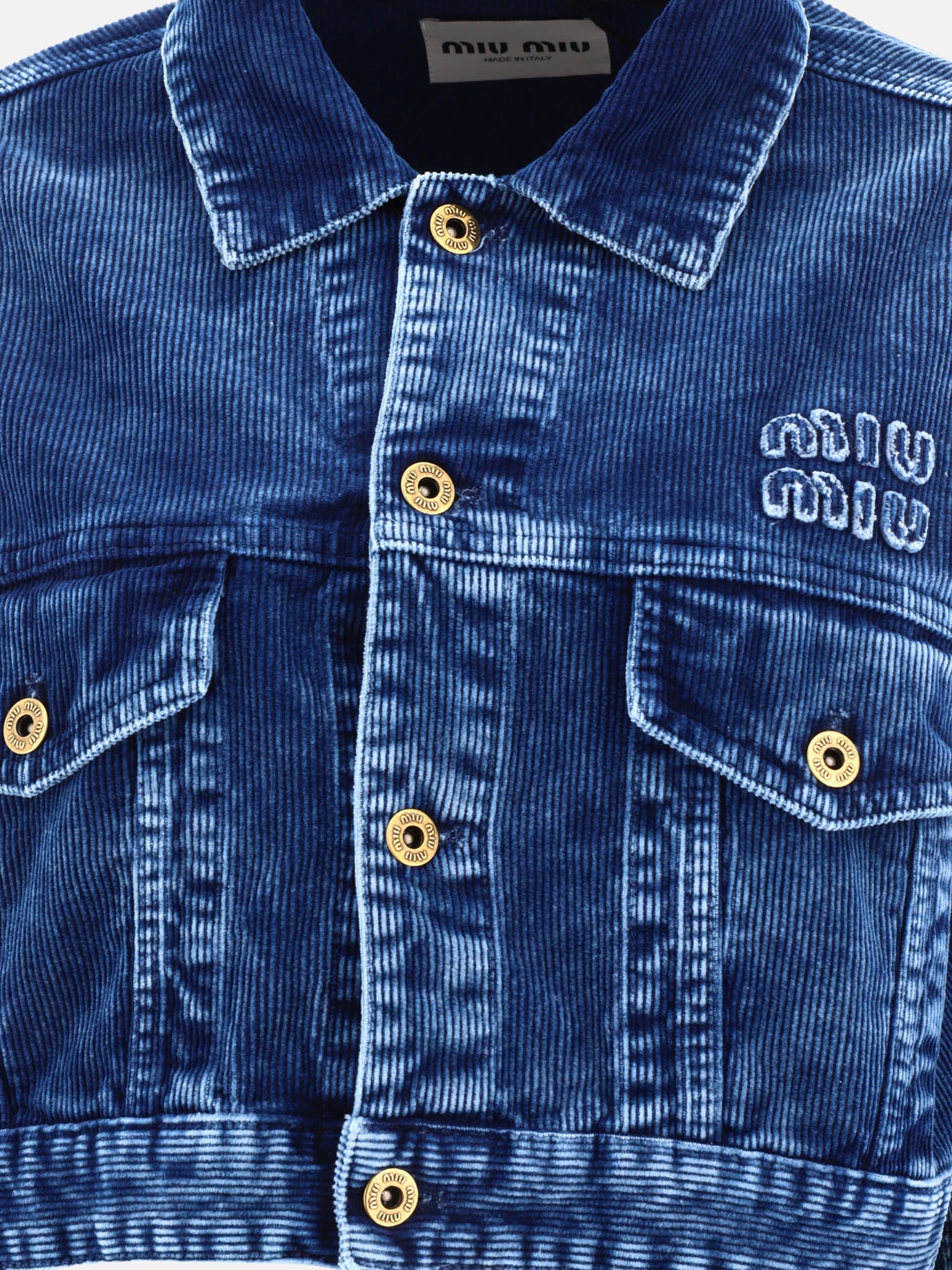 Denim jackets 100% cotton  Blue - Miu Miu Women | PDP | VIETTI Online Store | Zoom-Modal_3
