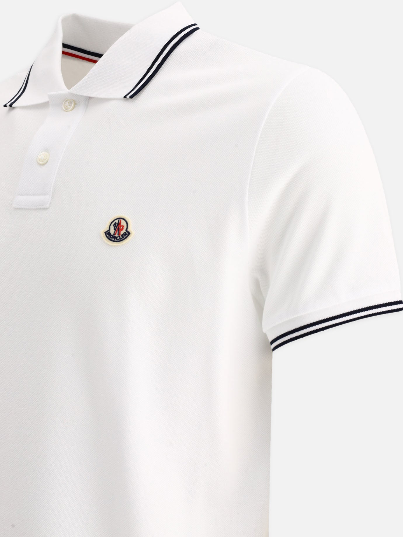 Polo shirt with logo patch