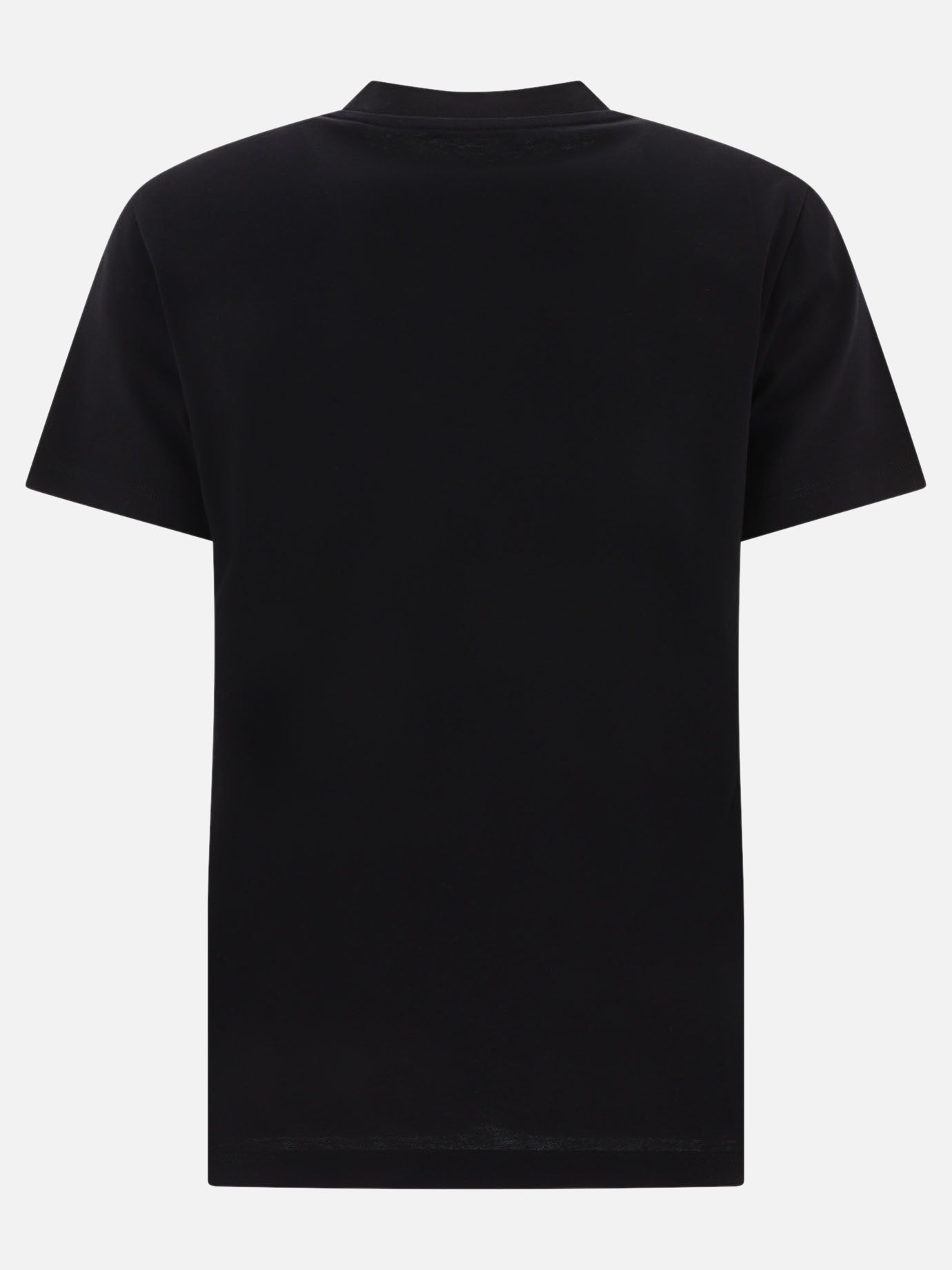 Crewneck t-shirts 100% cotton  Black - Moncler Women | PDP | VIETTI Online Store | thumbnail_2