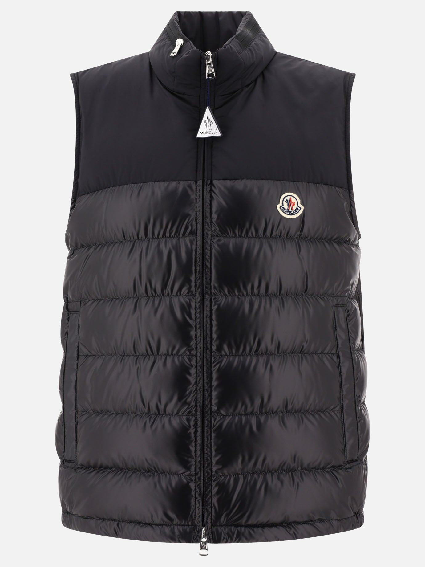 Vest jackets 100% polyester - Padding: down and feathers  Black - Moncler Men | PDP | VIETTI Online Store | thumbnail