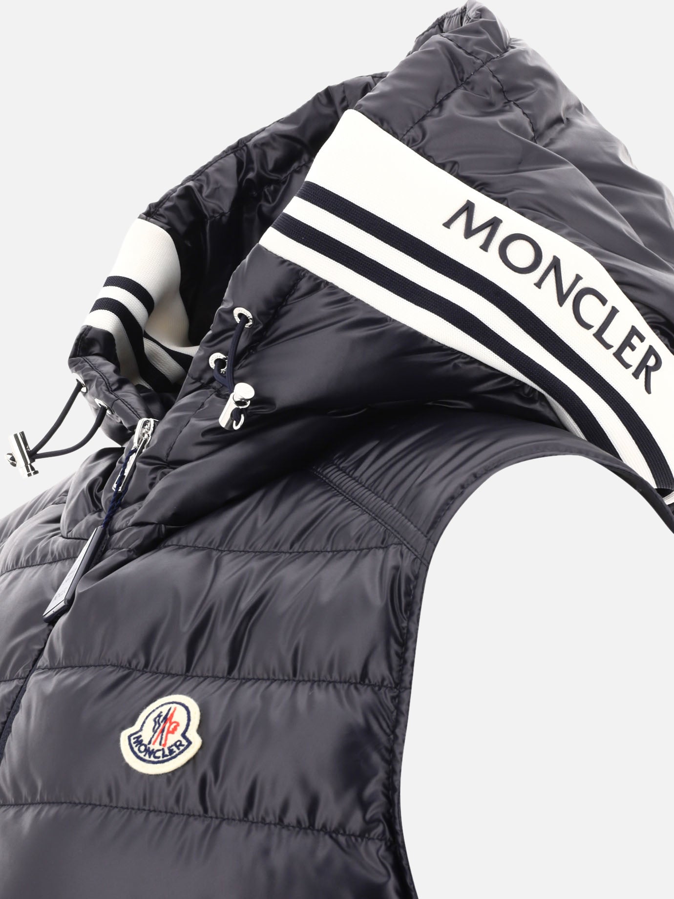 Vest jackets Solid colour  Blue - Moncler Men | PDP | VIETTI Online Store | Zoom-Modal_4
