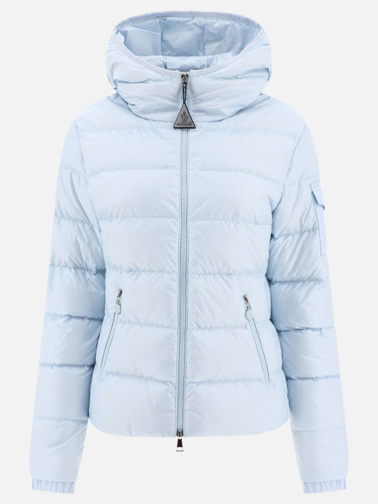 Down jackets 100% polyamide - Padding: down and feathers  Light blue - Moncler Women | PLP | VIETTI Online Store 
