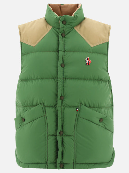 Vest jackets 100% polyamide - Padding: down and feathers  Green - Moncler Grenoble Men | PLP | VIETTI Online Store 
