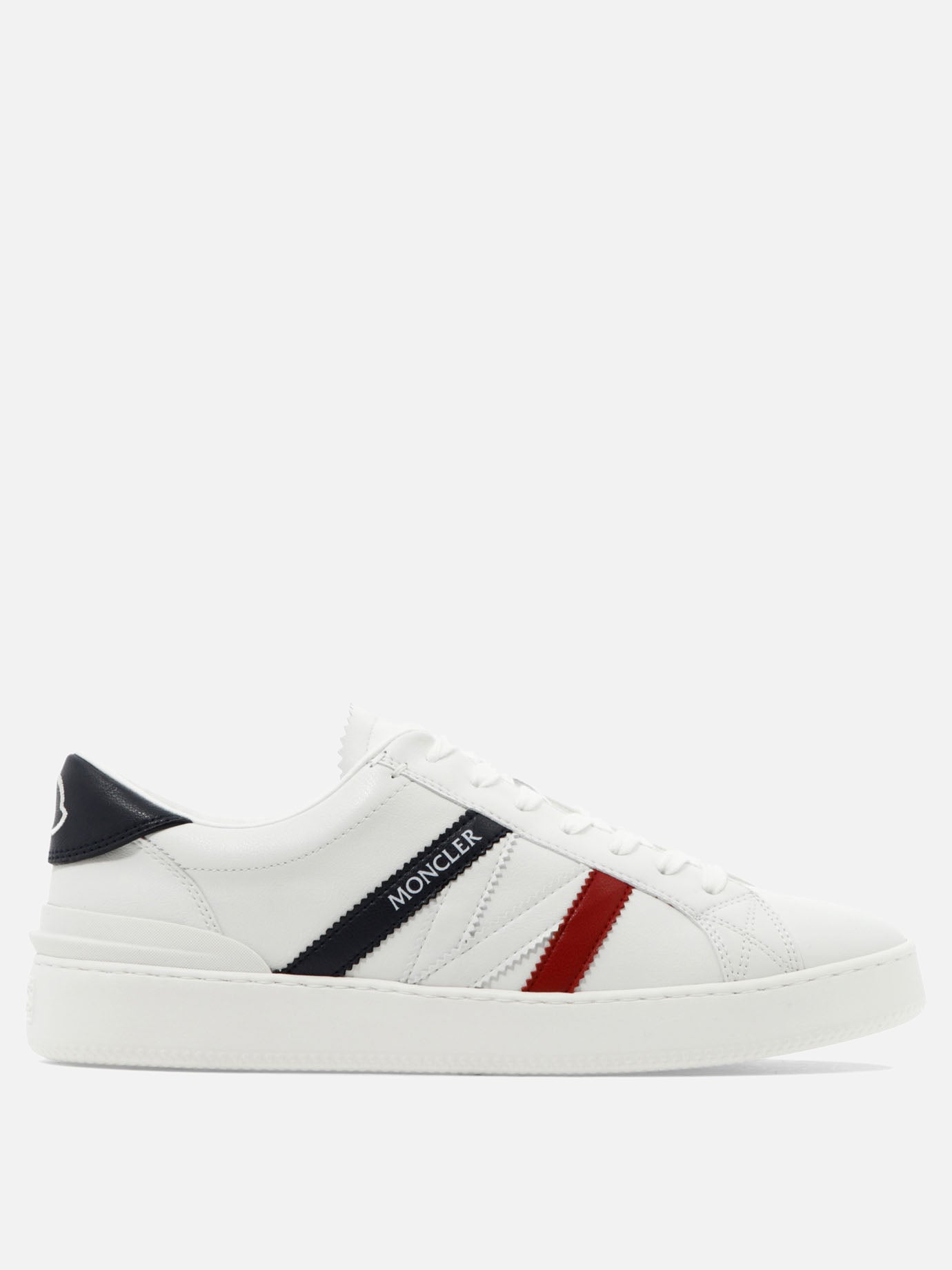 Low top sneakers 100% leather - 100% rubber  White - Moncler Men | PDP | VIETTI Online Store | Zoom-Modal
