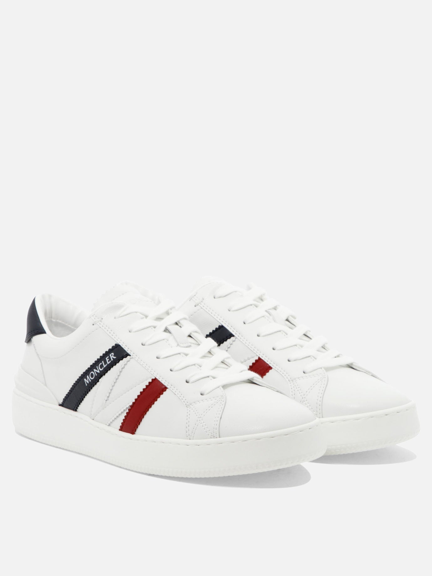 Low top sneakers 100% leather - 100% rubber  White - Moncler Men | PDP | VIETTI Online Store | Zoom-Modal_2
