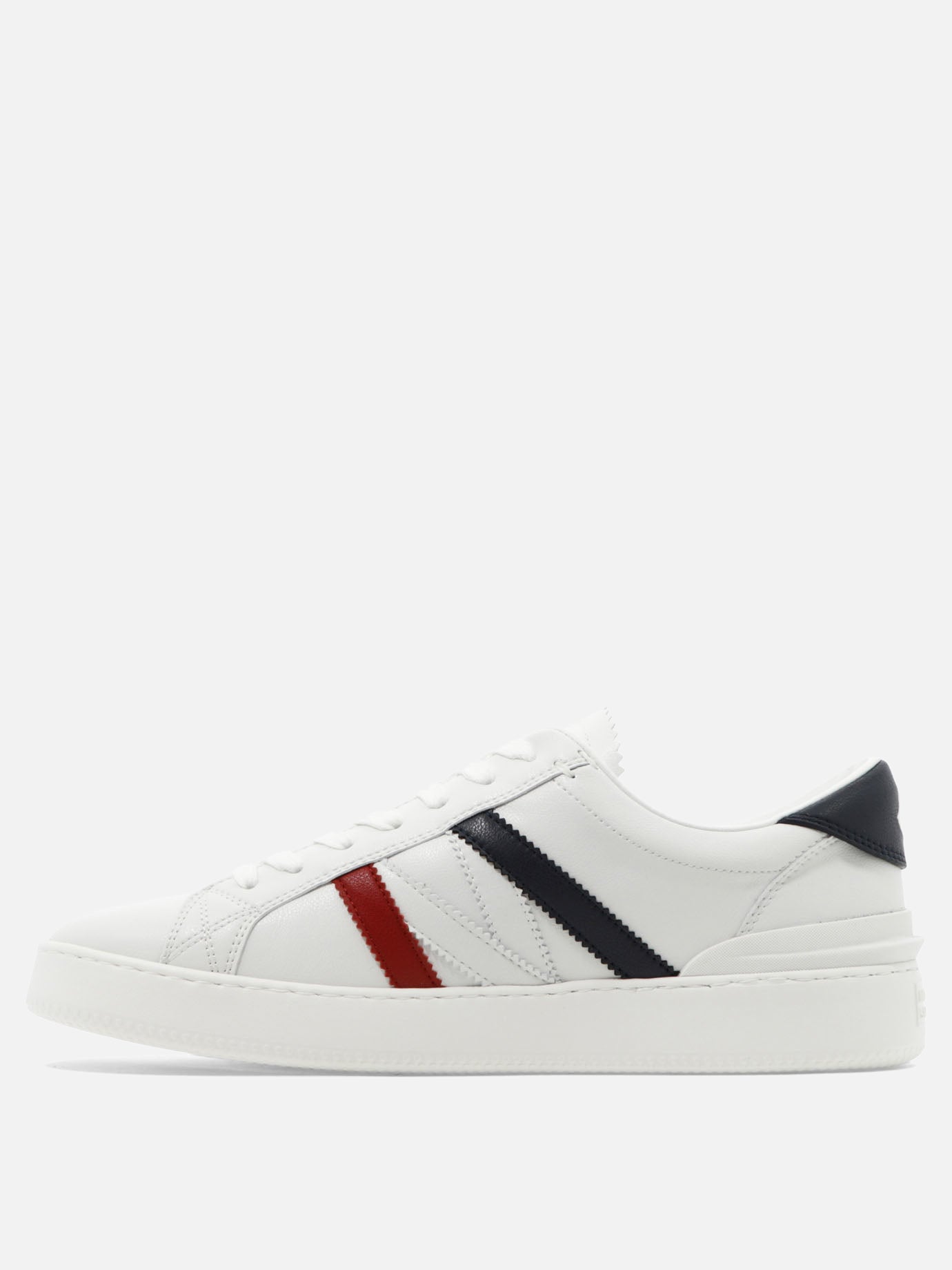 Low top sneakers 100% leather - 100% rubber  White - Moncler Men | PDP | VIETTI Online Store | thumbnail_3