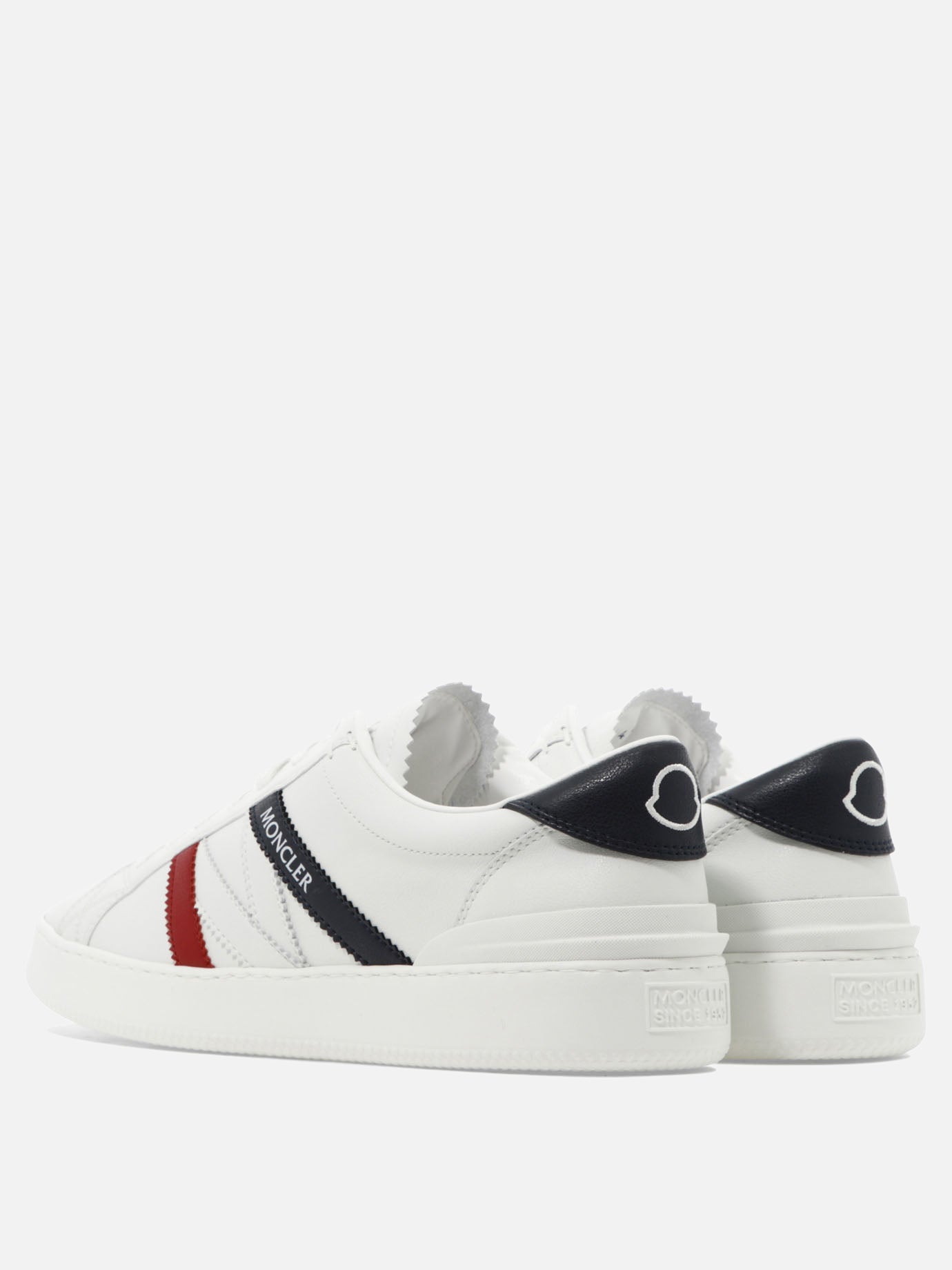 Low top sneakers 100% leather - 100% rubber  White - Moncler Men | PDP | VIETTI Online Store | thumbnail_4