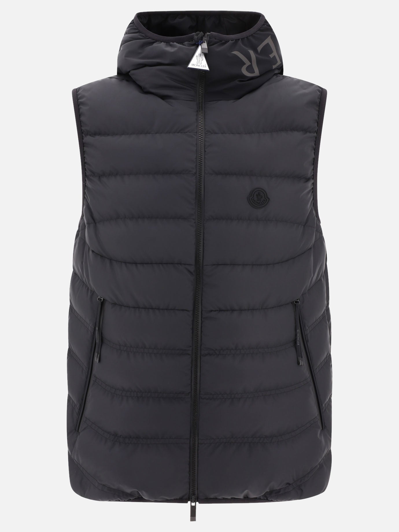 Vest jackets 100% polyester - Padding: down and feathers  Black - Moncler Men | PDP | VIETTI Online Store | Zoom-Modal
