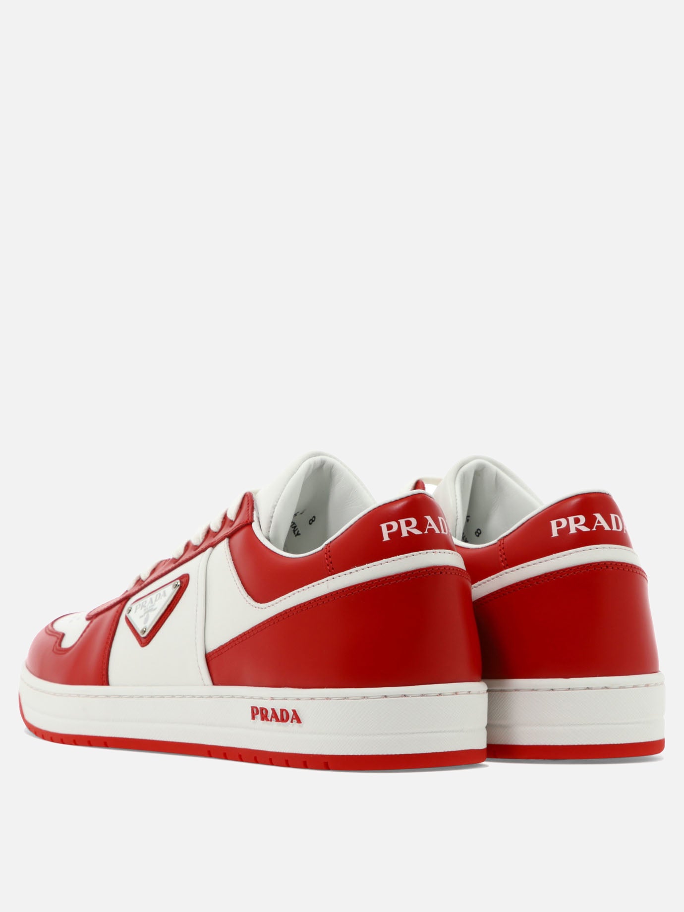 Low top sneakers 100% calf leather - 100% rubber  Red - Prada Men | PDP | VIETTI Online Store | Zoom-Modal_4
