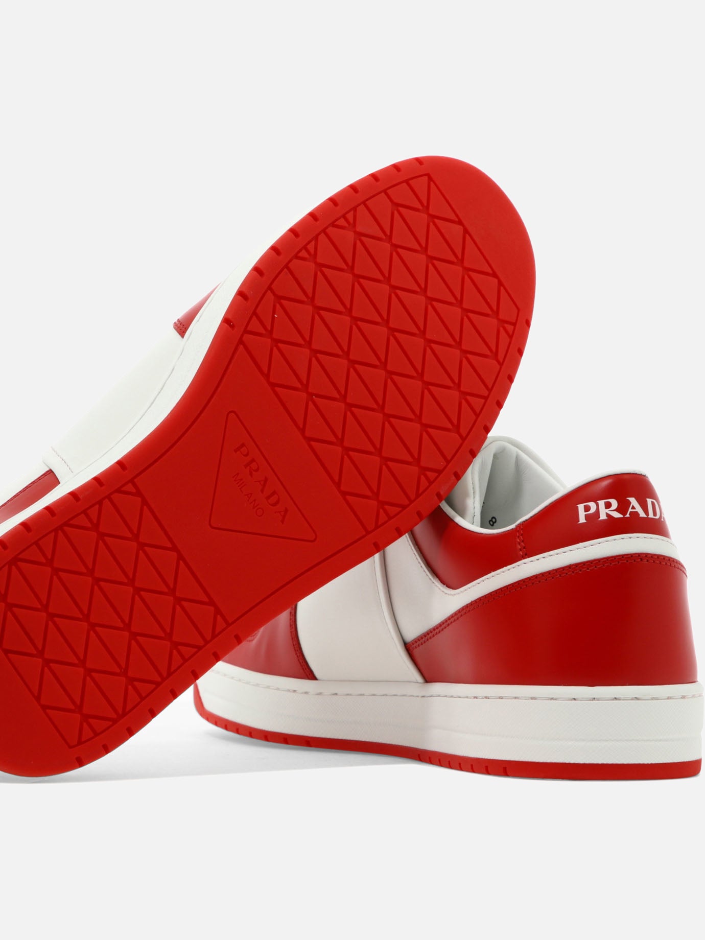 Low top sneakers 100% calf leather - 100% rubber  Red - Prada Men | PDP | VIETTI Online Store | Zoom-Modal_5
