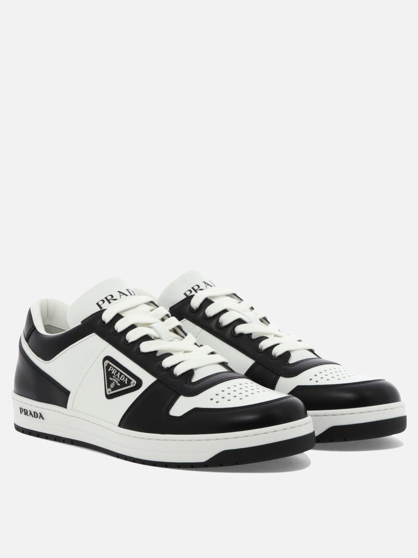 Low top sneakers 100% calf leather - 100% rubber  White - Prada Men | PDP | VIETTI Online Store | Zoom-Modal_2

