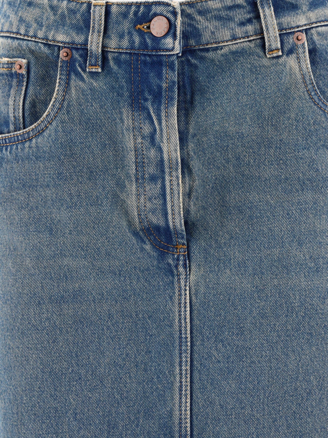 Long skirts 100% cotton  Blue - Prada Women | PDP | VIETTI Online Store | thumbnail_3