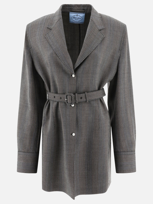 Blazers 100% virgin wool  Grey - Prada Women | PLP | VIETTI Online Store 

