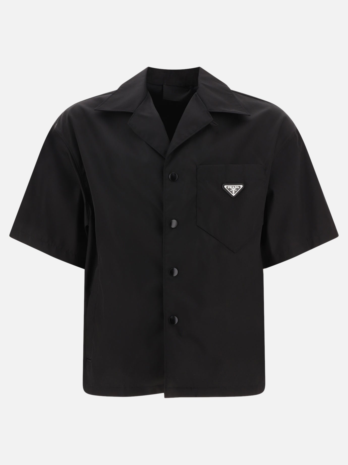 Casual shirts 100% recycled nylon  Black - Prada Men | PDP | VIETTI Online Store | thumbnail