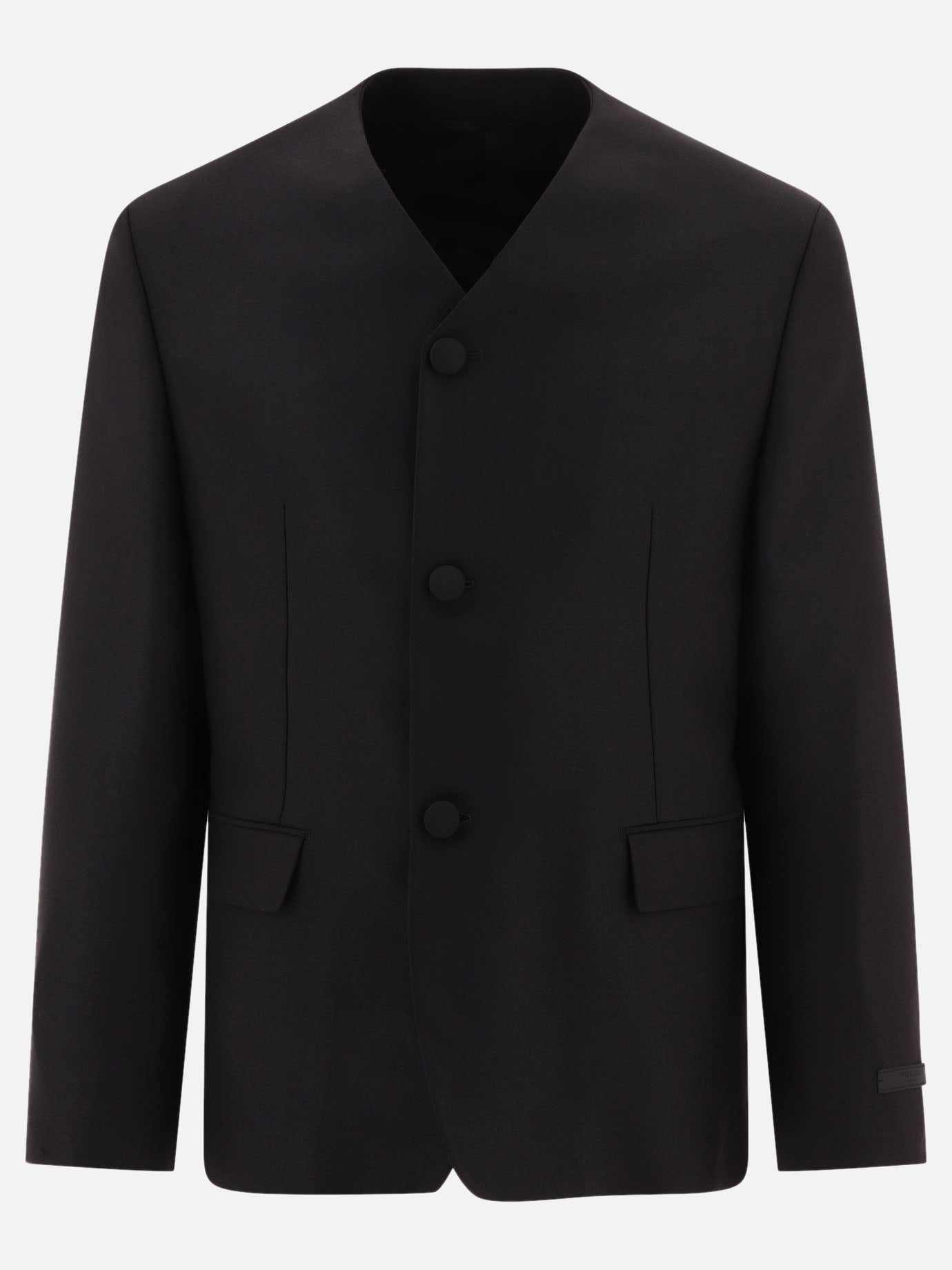 Blazers 88% wool 12% merino wool  Black - Prada Men | PDP | VIETTI Online Store | Zoom-Modal
