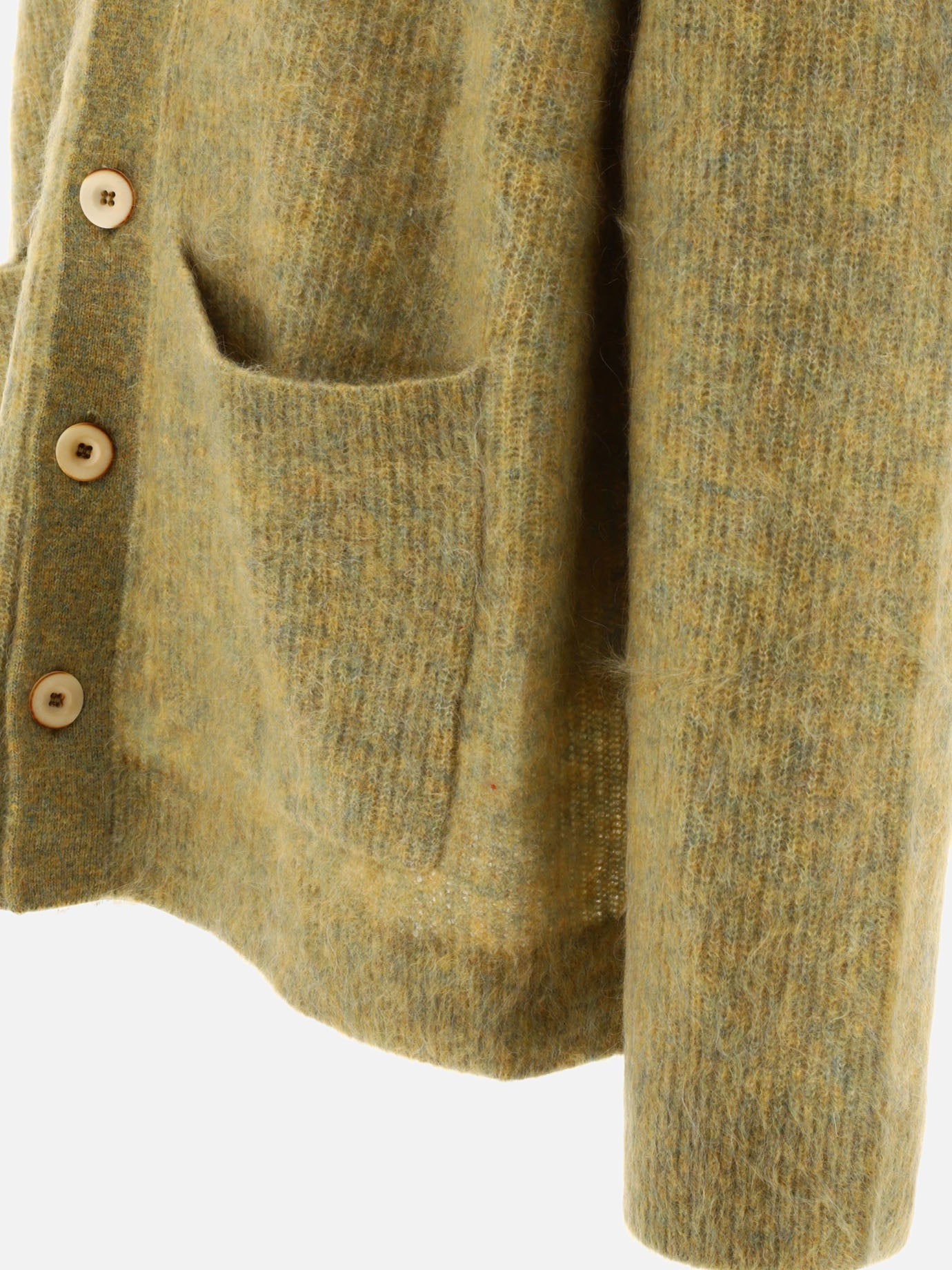Cardigans 71% mohair 26% nylon 3% elastane  Green - Séfr Men | PDP | VIETTI Online Store | Zoom-Modal_4
