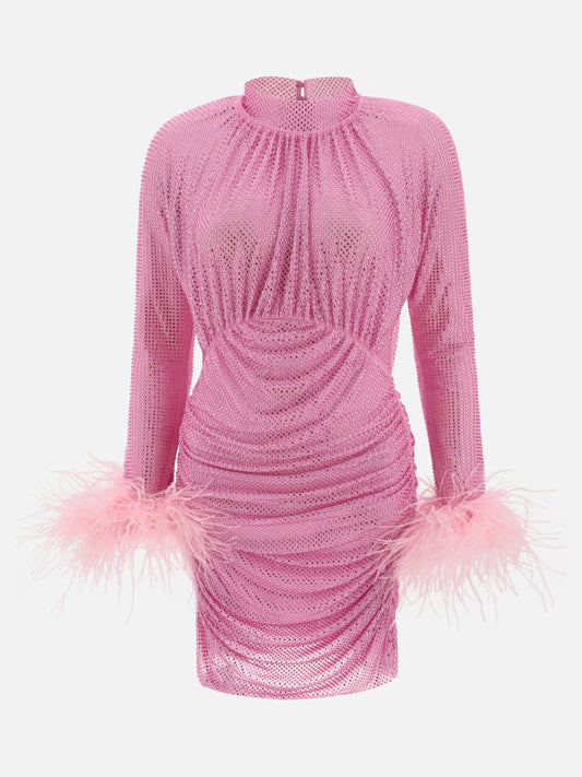 Mini dresses 96% polyester 4% elastane  Pink - Self-portrait Women | PLP | VIETTI Online Store 

