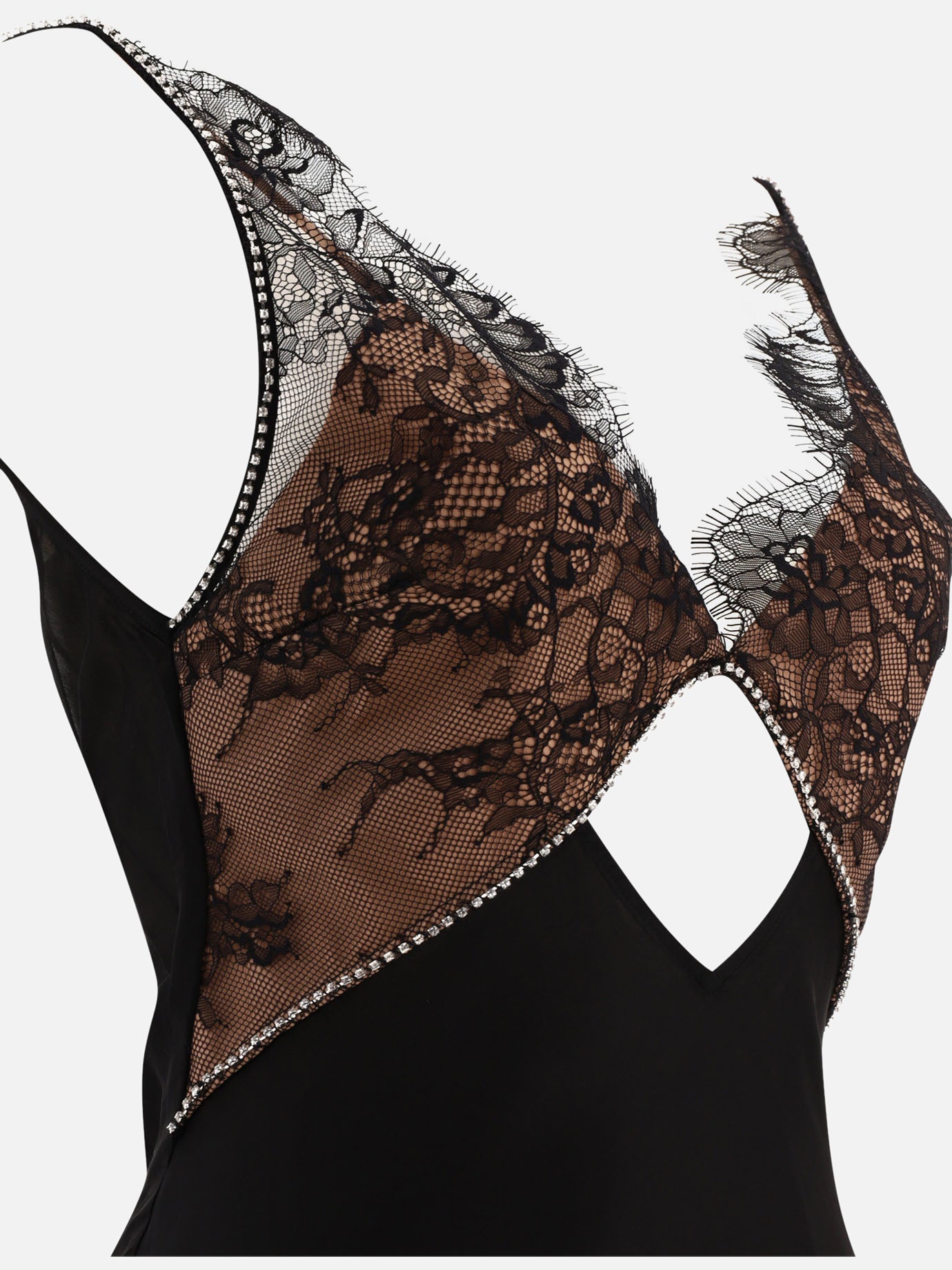 Long dresses 100% viscose  Black - Self-portrait Women | PDP | VIETTI Online Store | thumbnail_4