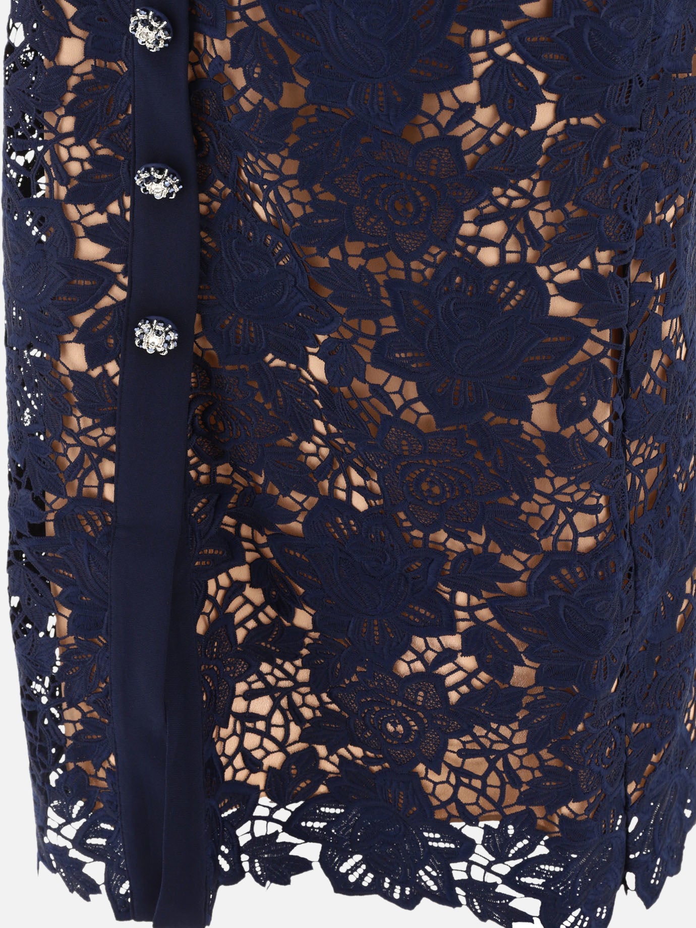 Midi dresses 100% polyester  Blue - Self-portrait Women | PDP | VIETTI Online Store | thumbnail_4