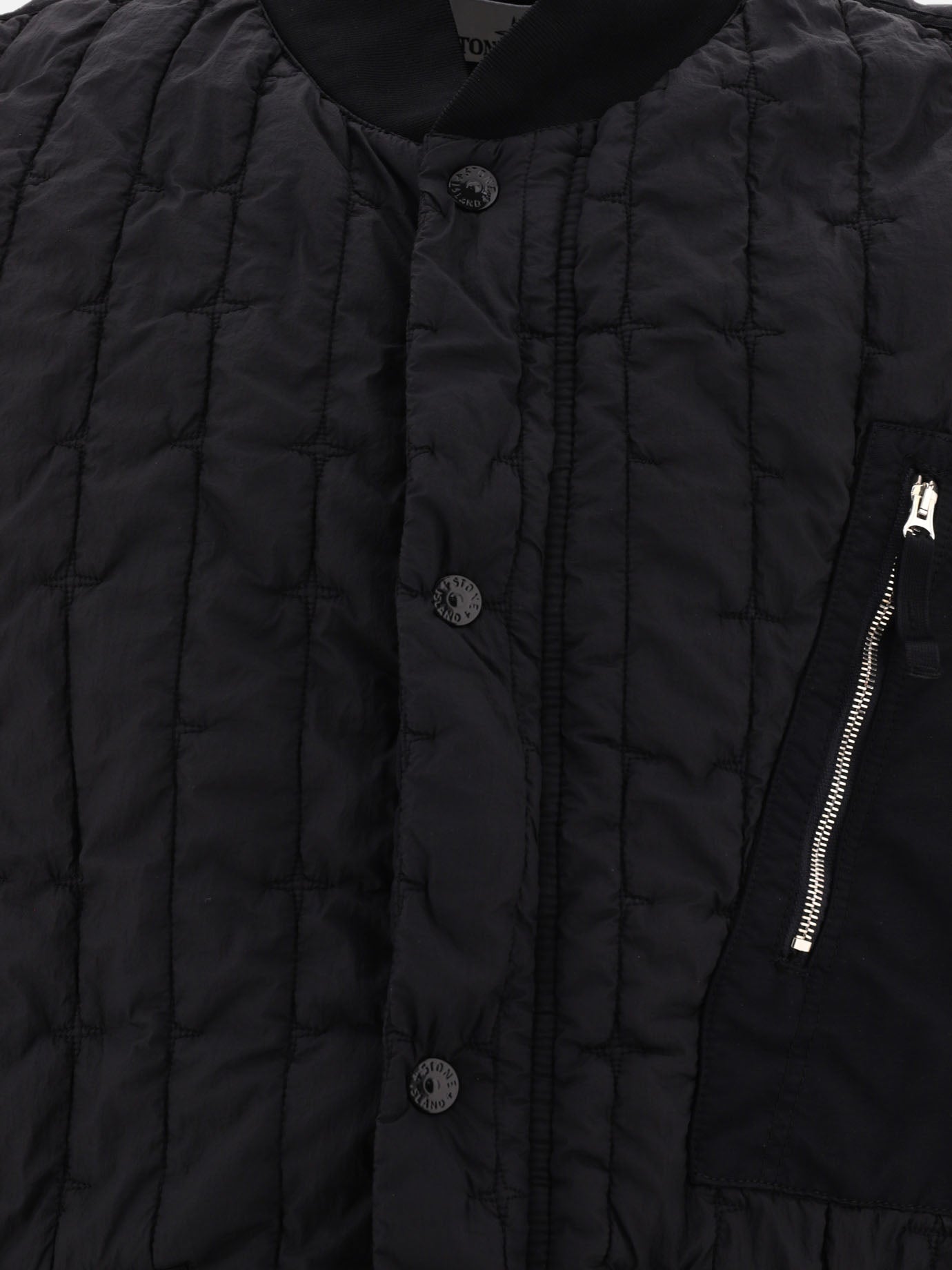 Vest jackets 100% polyamide - Padding: polyester  Black - Stone Island Men | PDP | VIETTI Online Store | thumbnail_3