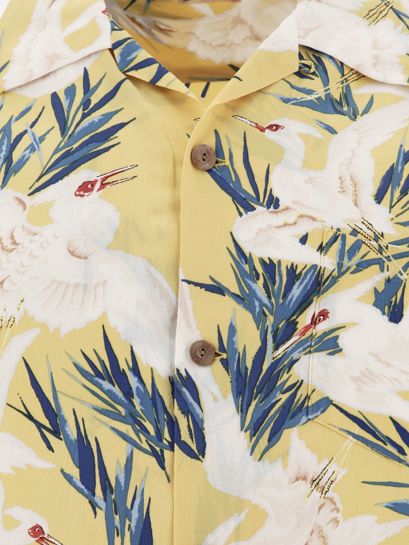 Sun Surf "White Egret" shirt Yellow