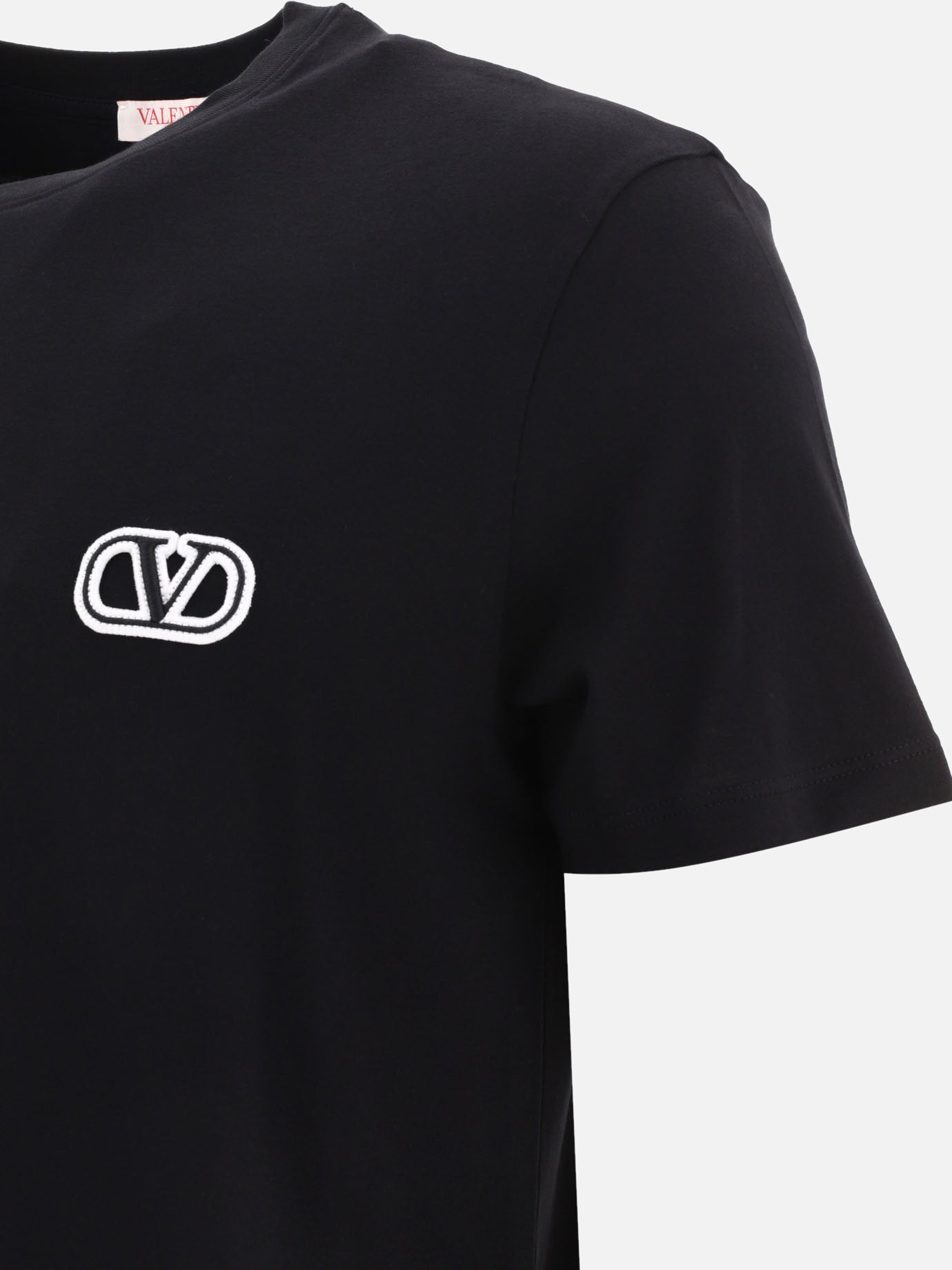 Crewneck t-shirts 100% cotton  Black - Valentino Men | PDP | VIETTI Online Store | thumbnail_4
