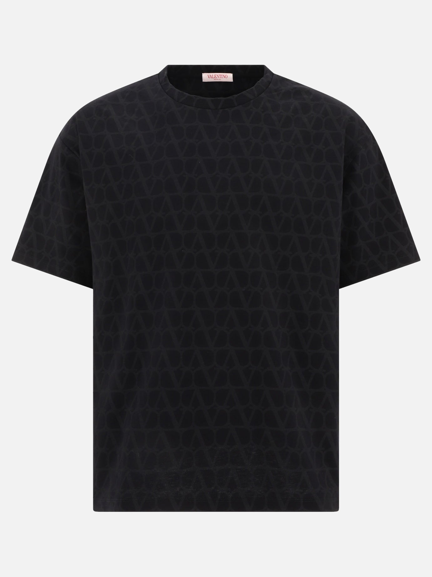 Crewneck t-shirts 100% cotton  Black - Valentino Men | PDP | VIETTI Online Store | Zoom-Modal
