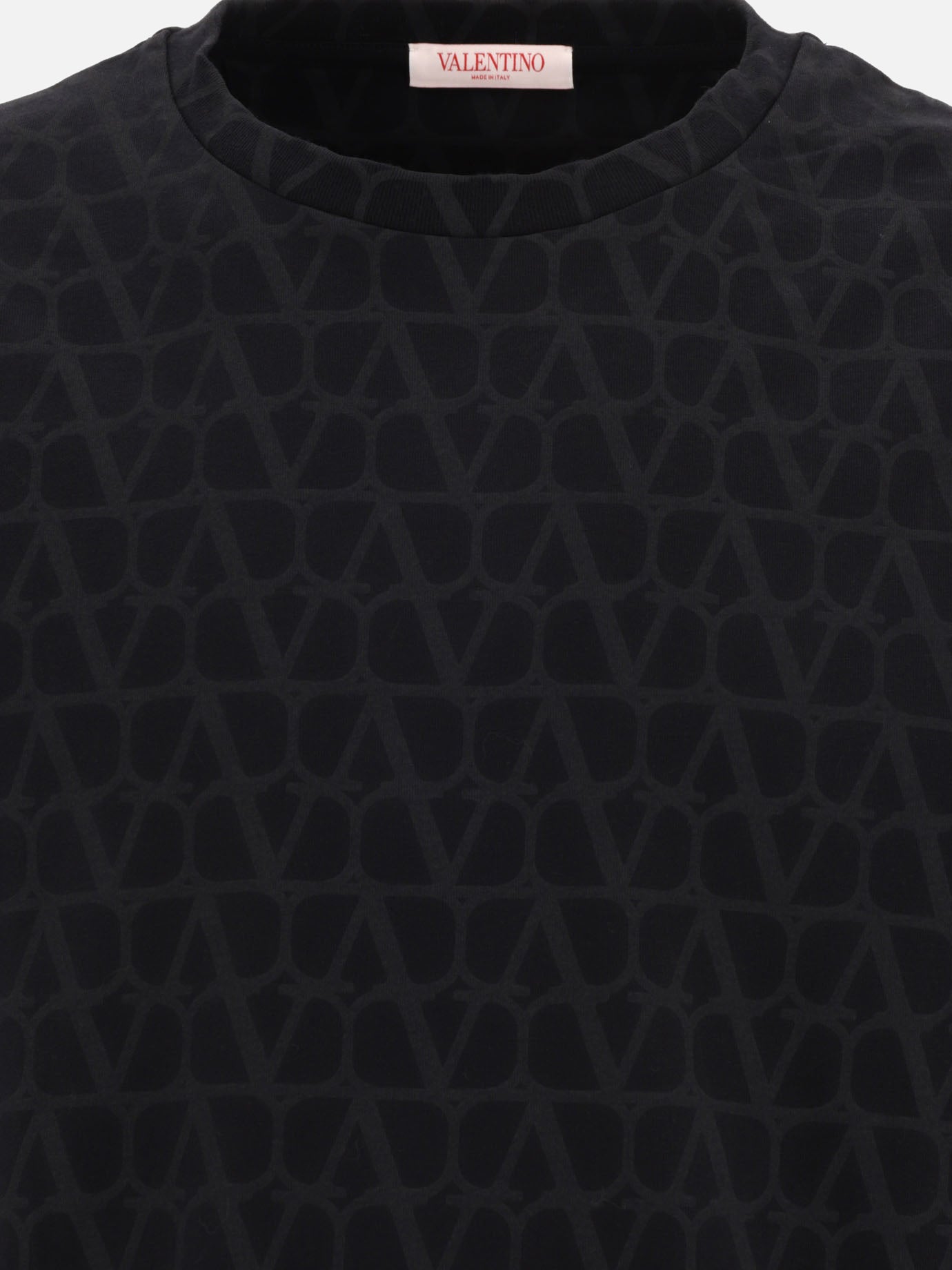 Crewneck t-shirts 100% cotton  Black - Valentino Men | PDP | VIETTI Online Store | Zoom-Modal_3
