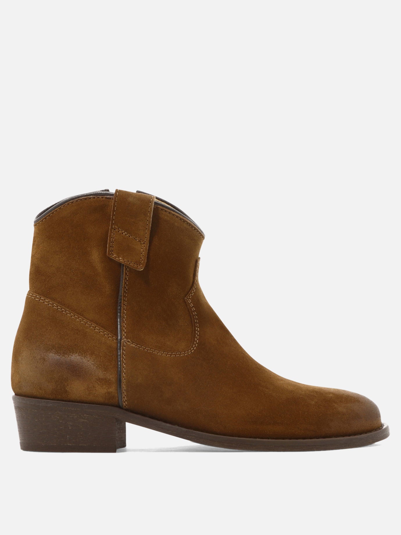 Cowboy 100% suede - 100% leather  Brown - Via Roma 15 Women | PDP | VIETTI Online Store | Zoom-Modal
