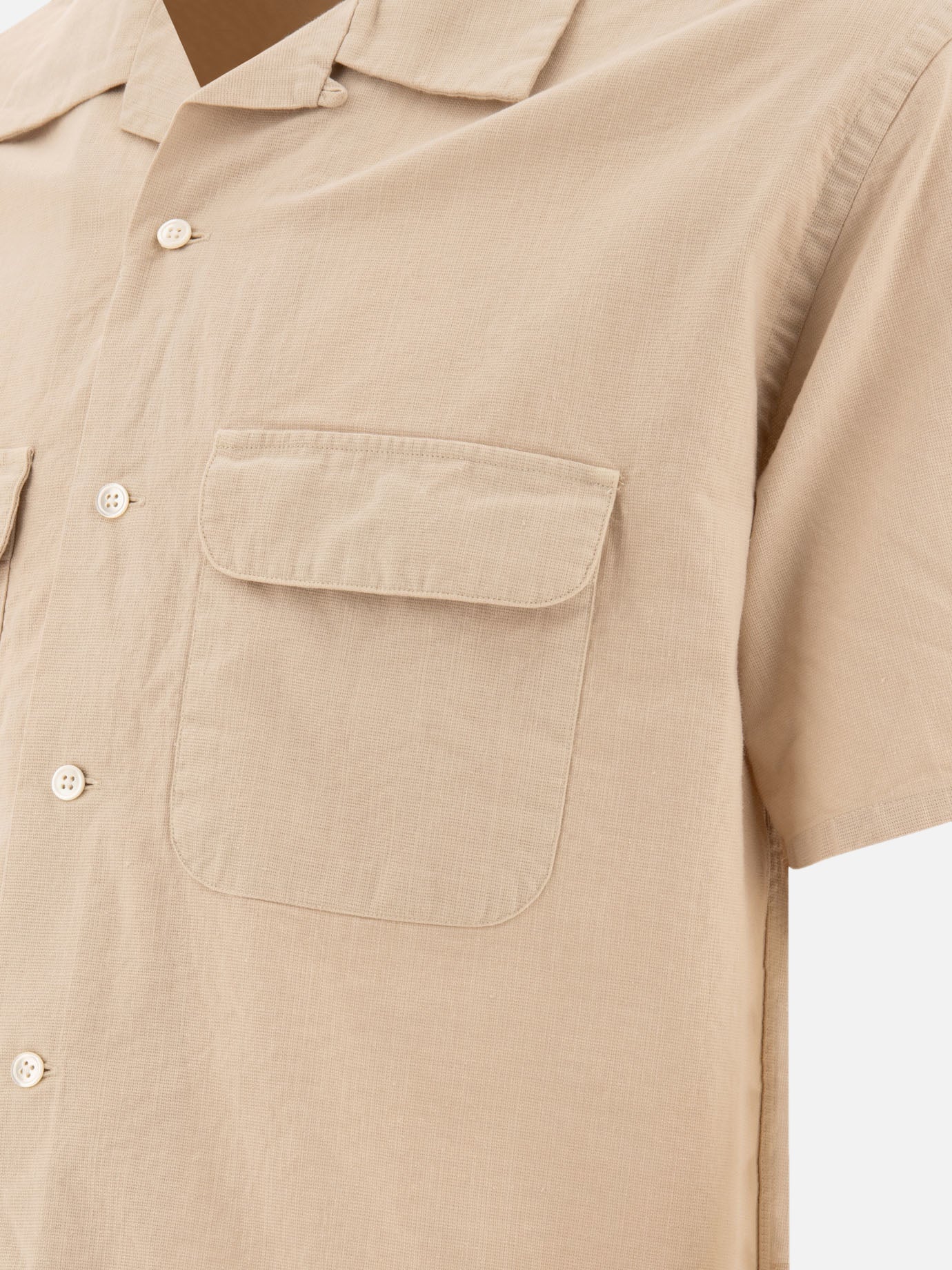 Beams Plus Shirt with pockets Beige