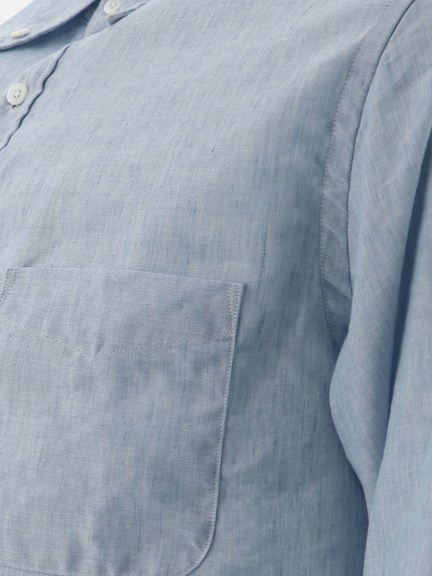 Linen shirt with chest pocket