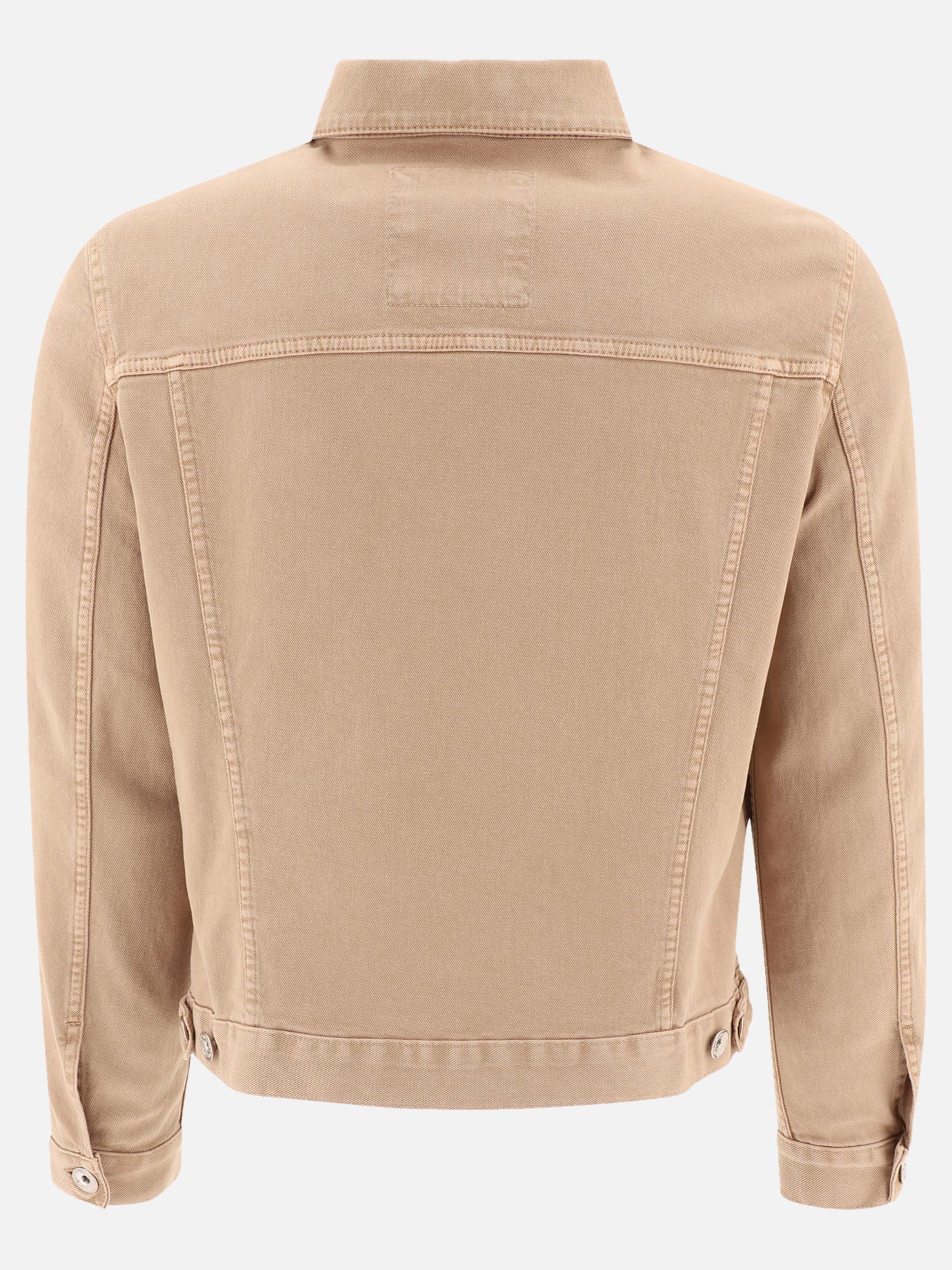 Denim jackets Solid colour  Beige - Brunello Cucinelli Men | PDP | VIETTI Online Store | thumbnail_2
