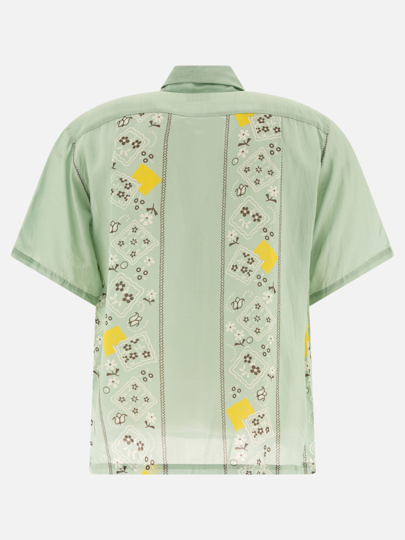 KAPITAL "Peckish Rainbowy" shirt Green