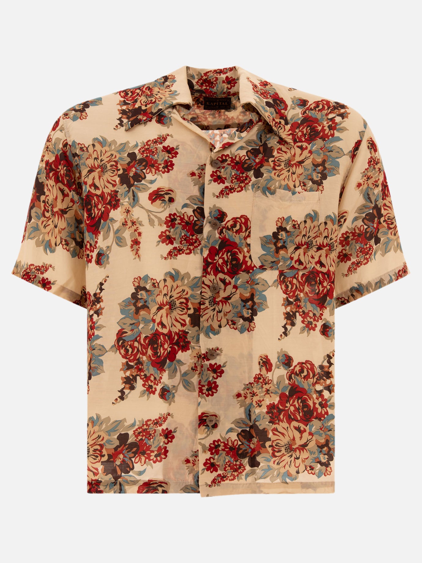 KAPITAL "Maria Pattern" shirt Beige