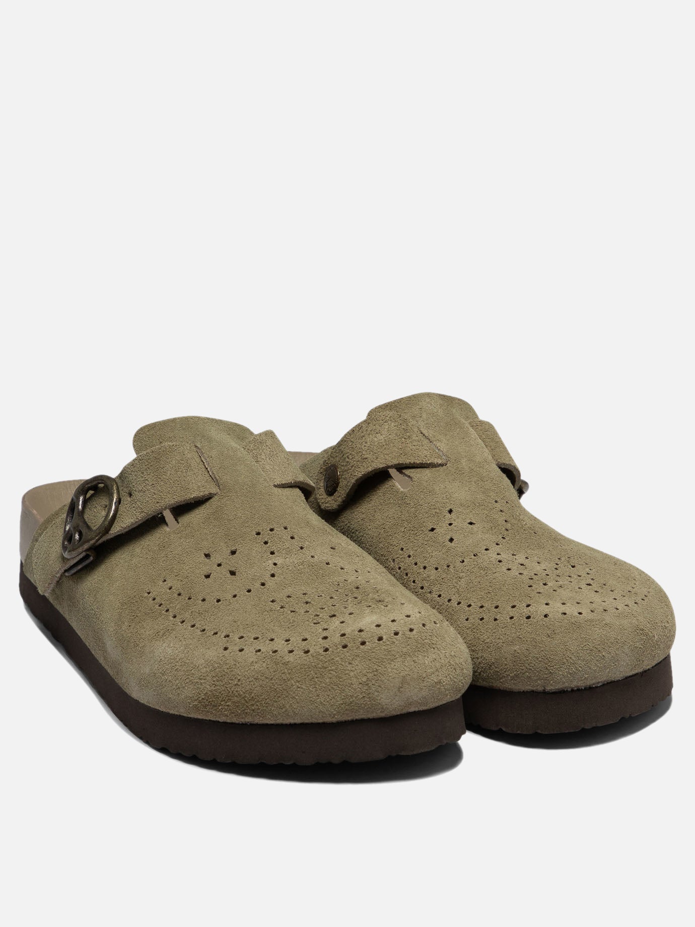 Needles Suede clogs Green