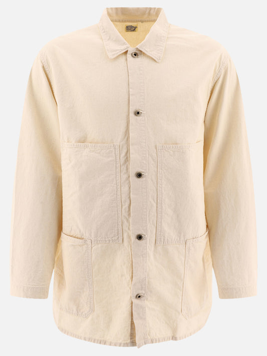 "Utility" twill overshirt