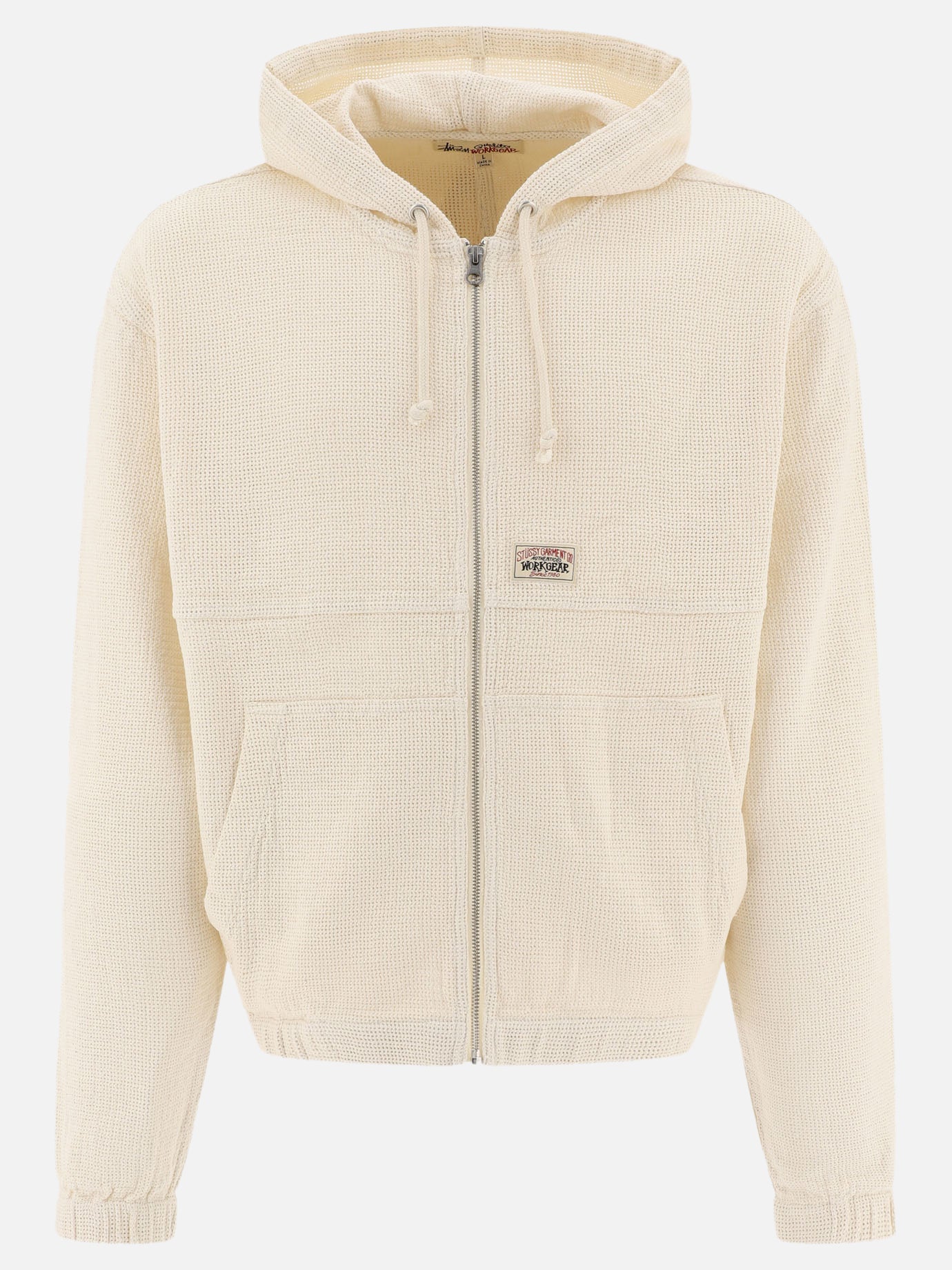 Mesh zippered hoodie