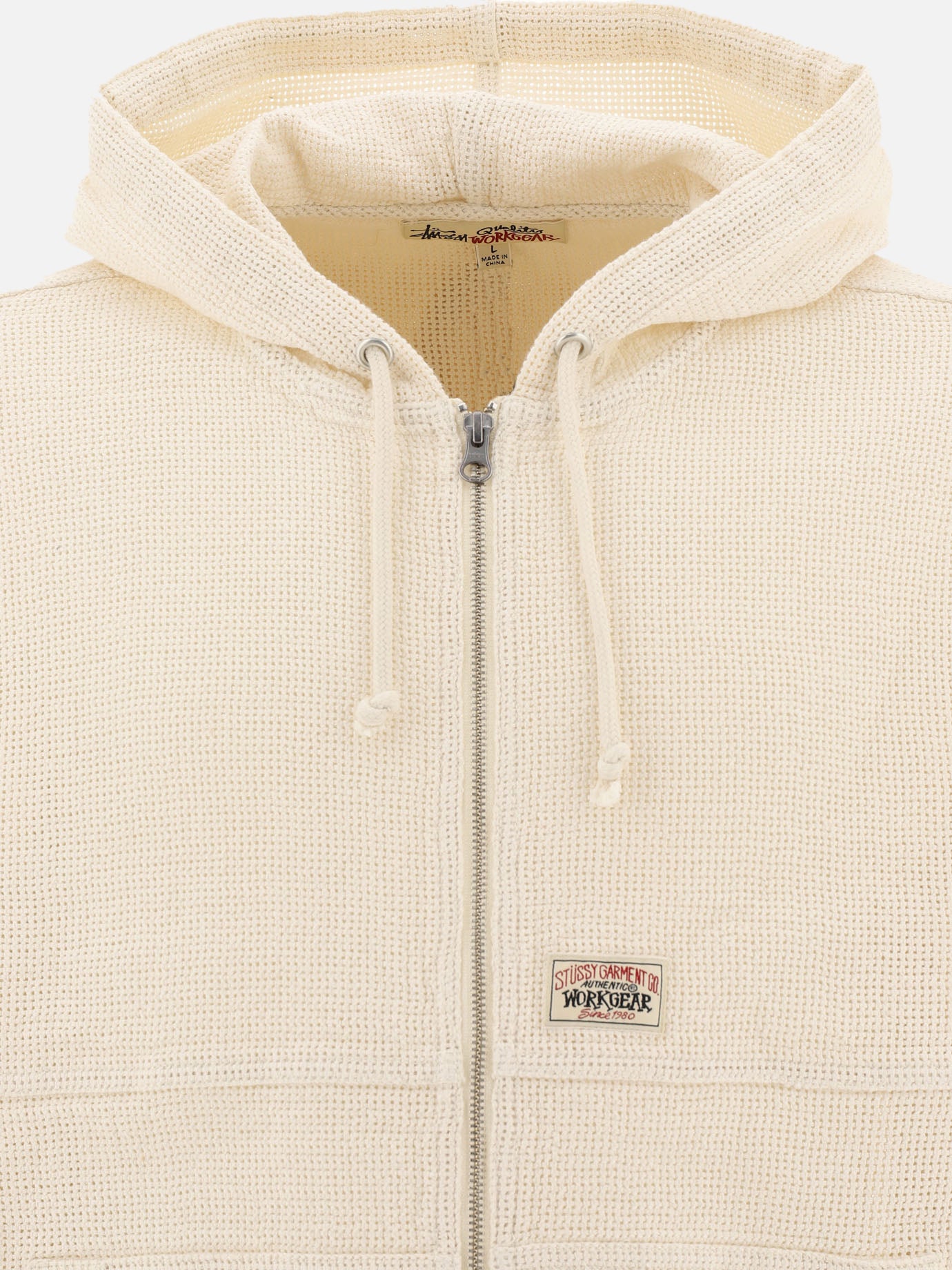 Mesh zippered hoodie