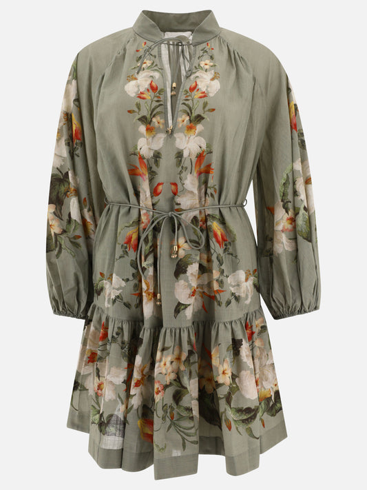 Mini dresses 100% cotton  Green - Zimmermann Women | PLP | VIETTI Online Store 
