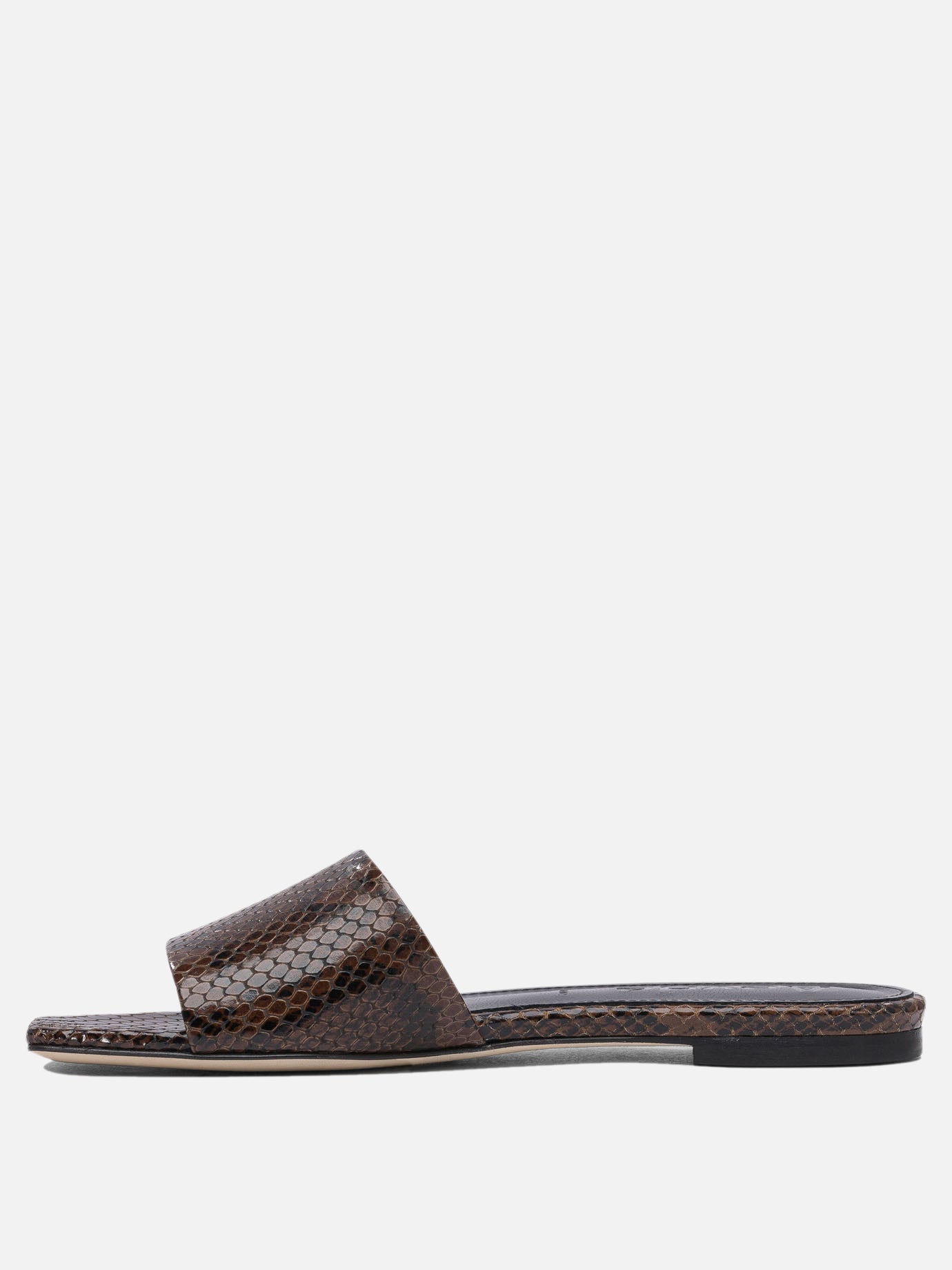 Flat sandals 100% goat leather - 100% cow leather  Brown - Aeyde Women | PDP | VIETTI Online Store | Zoom-Modal_3

