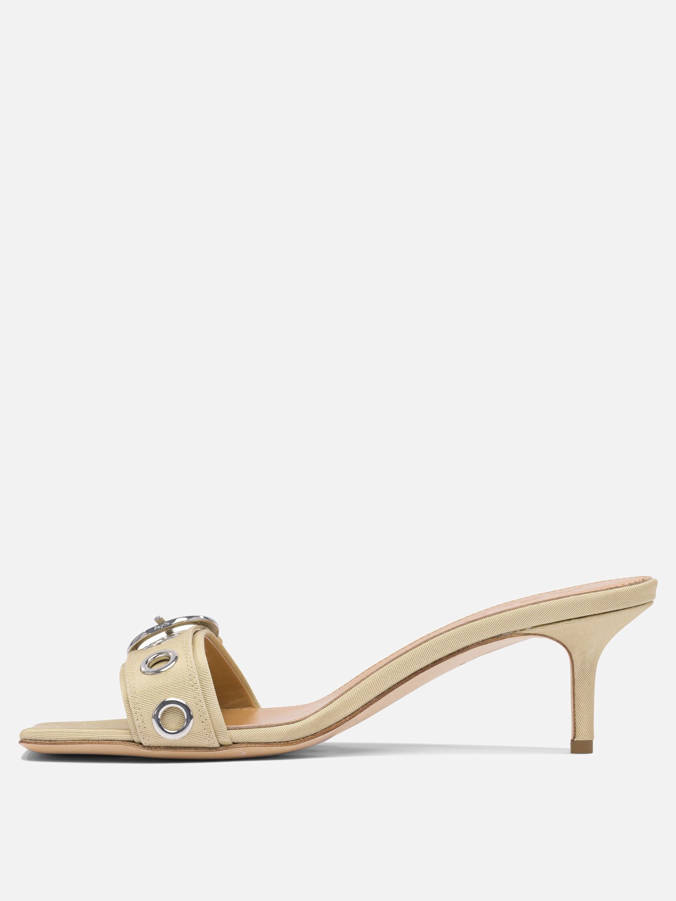 Heeled sandals 100% grosgrain - 100% cow leather  Beige - Aeyde Women | PDP | VIETTI Online Store | Zoom-Modal_3
