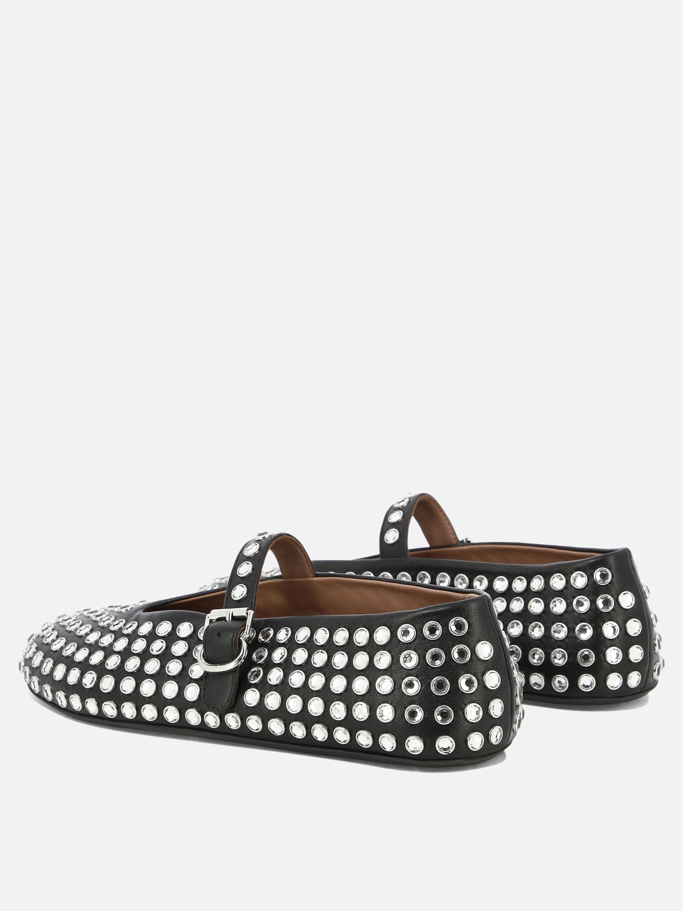 Alaïa Rhinestone ballet flats 15620015_37 Black thumbnail_4