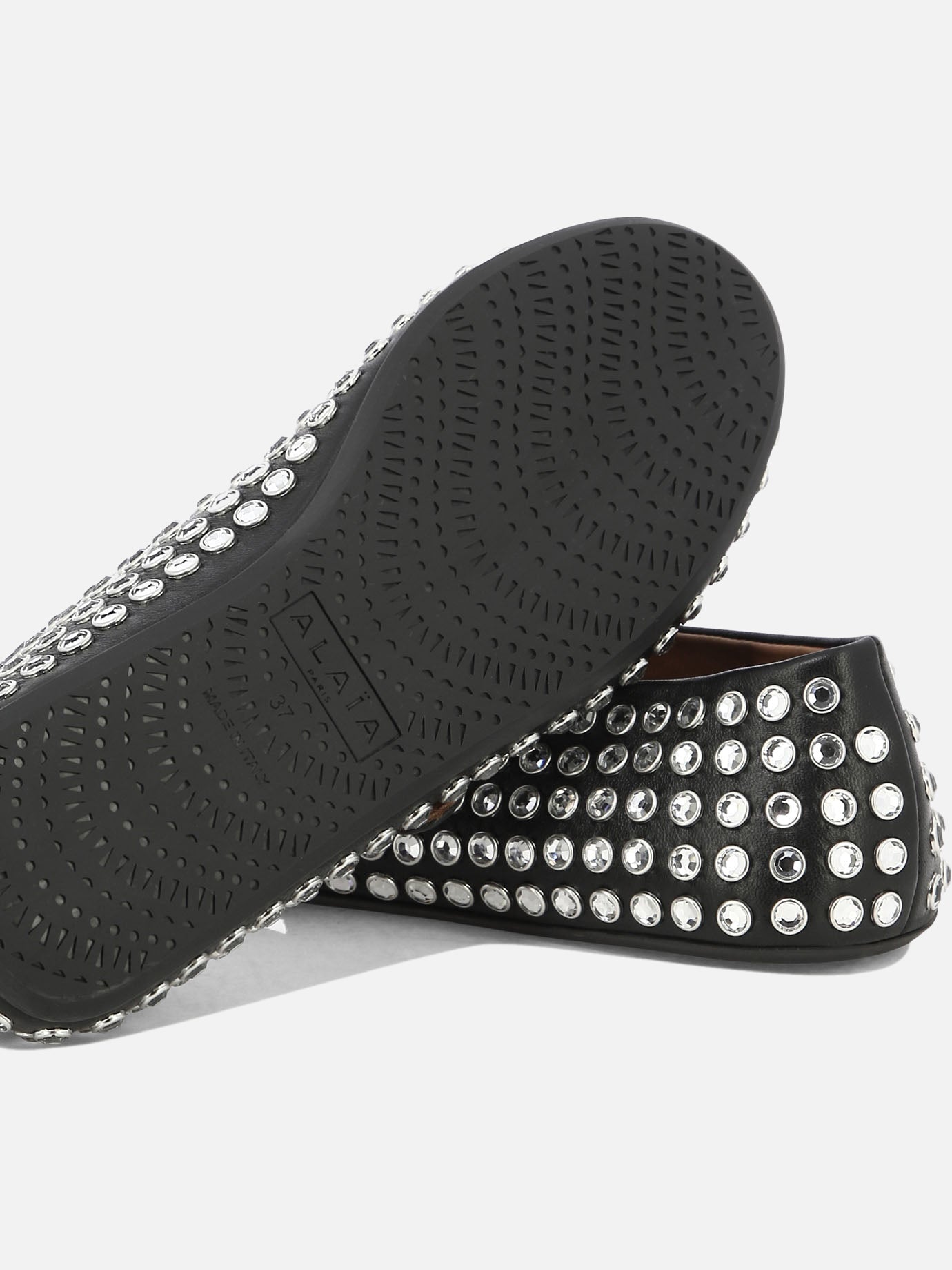 Alaïa Rhinestone ballet flats 15620015_37 Black thumbnail_5