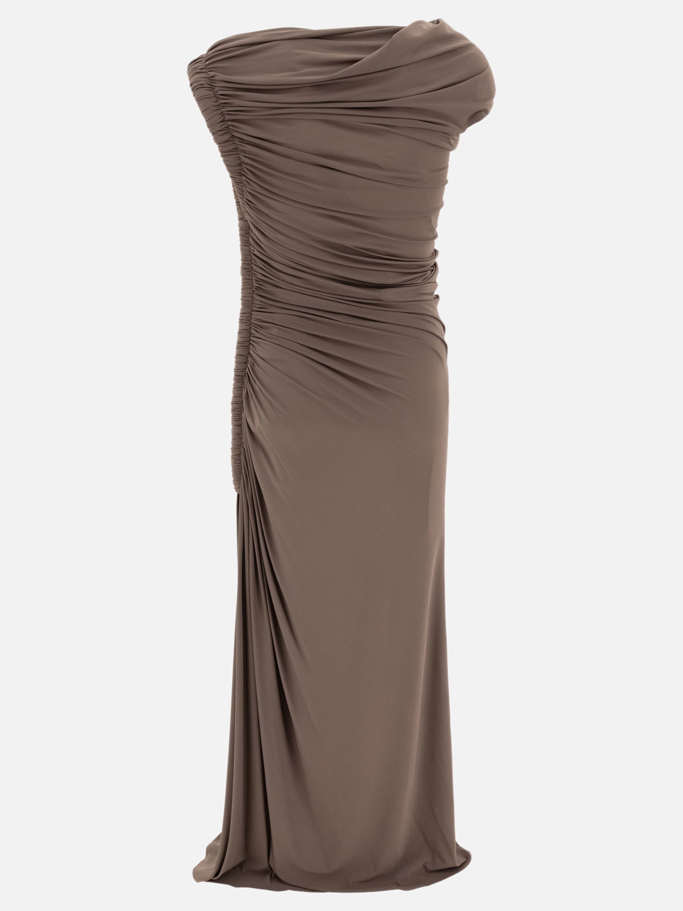 Alaïa Draped midi dress 16111840_36 Brown thumbnail_2