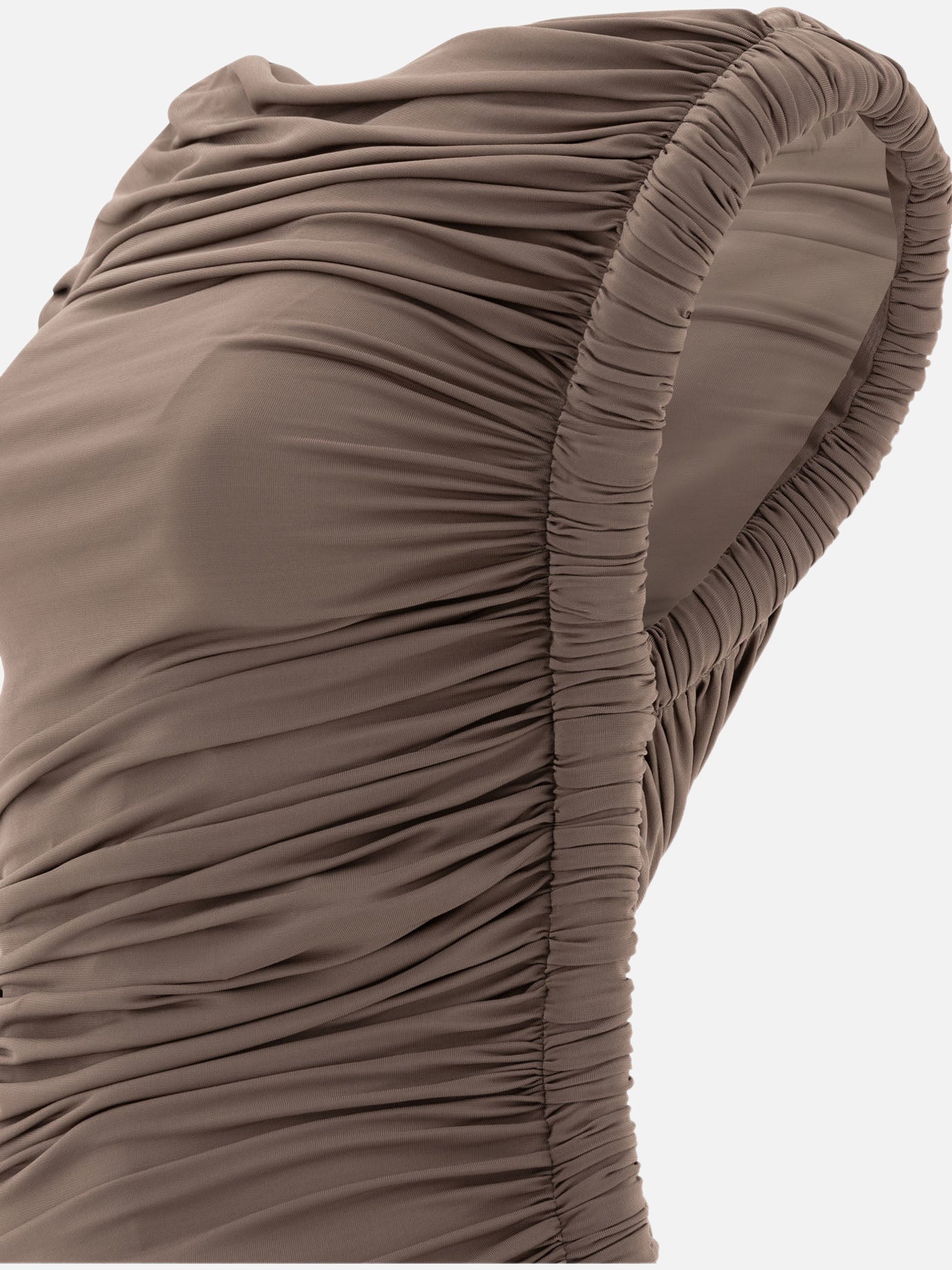 Alaïa Draped midi dress 16111840_36 Brown thumbnail_3