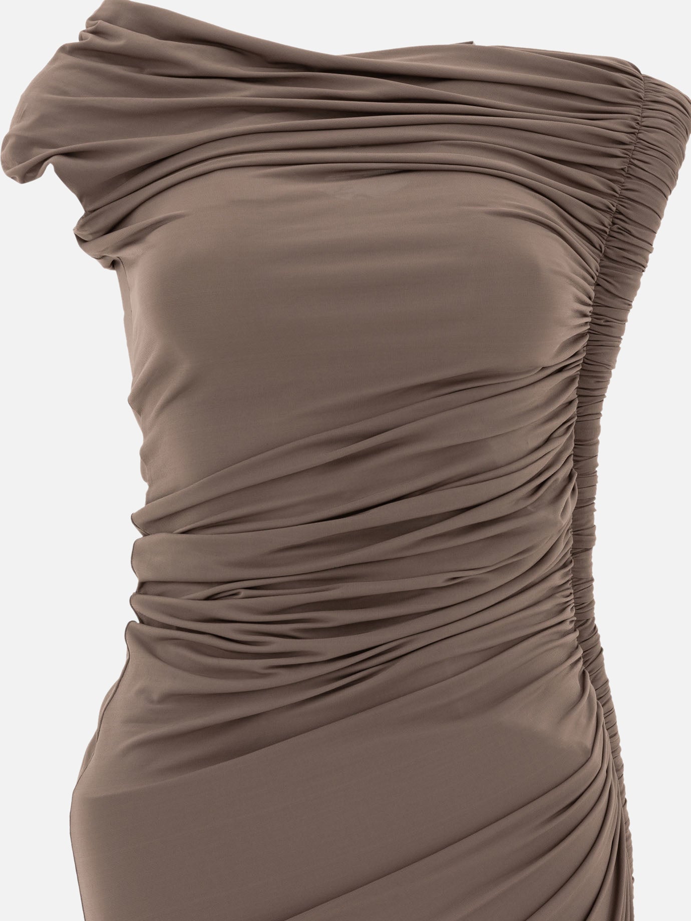 Alaïa Draped midi dress 16111840_36 Brown thumbnail_4