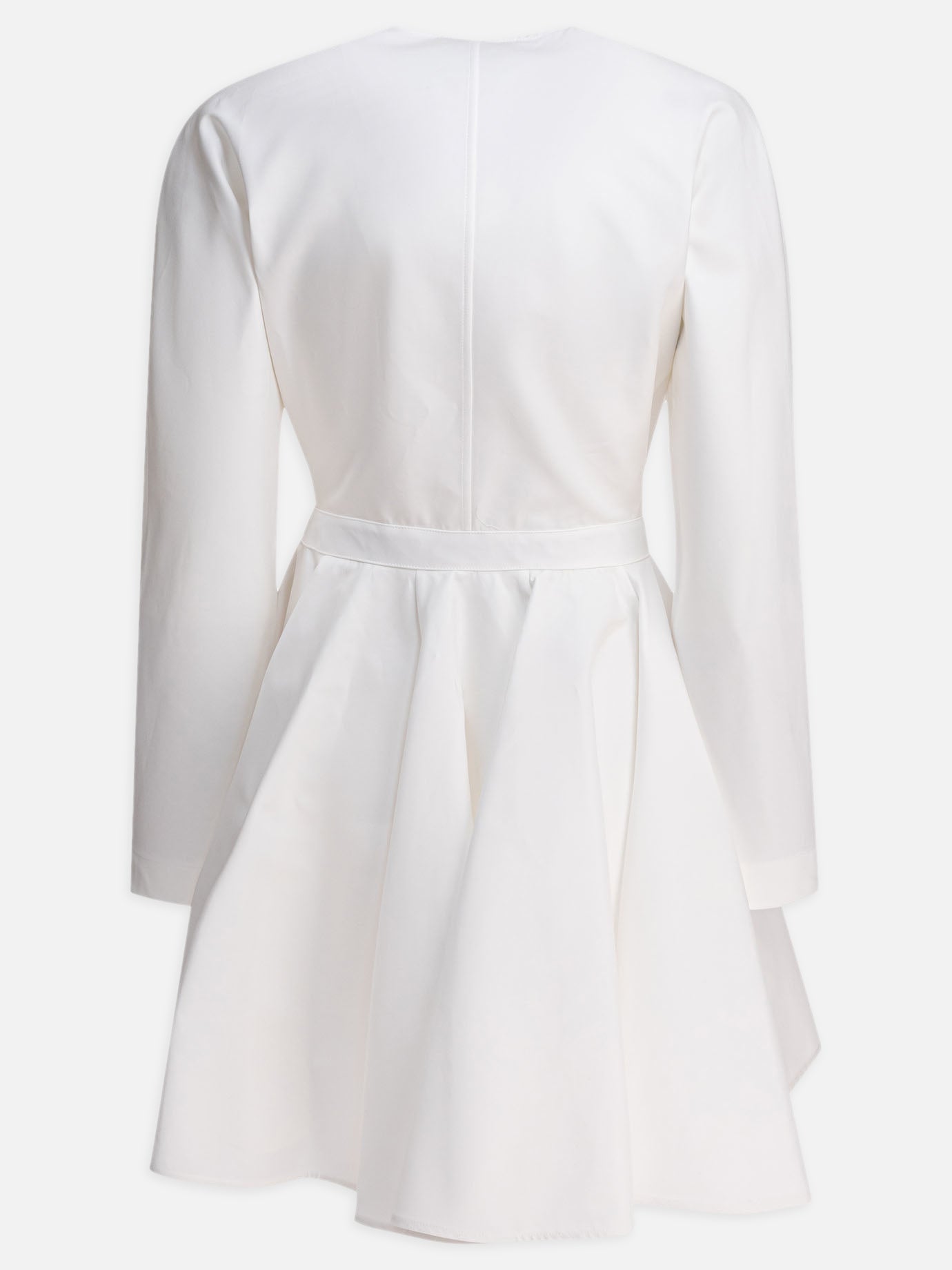 Alaïa Asymmetric short dress 11656783_38 White thumbnail_2
