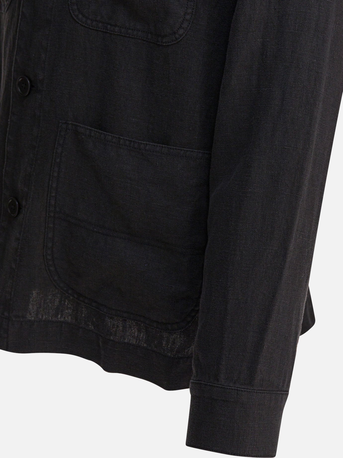 Overshirt jackets Solid colour  Black - Alex Mill Men | PDP | VIETTI Online Store | Zoom-Modal_4
