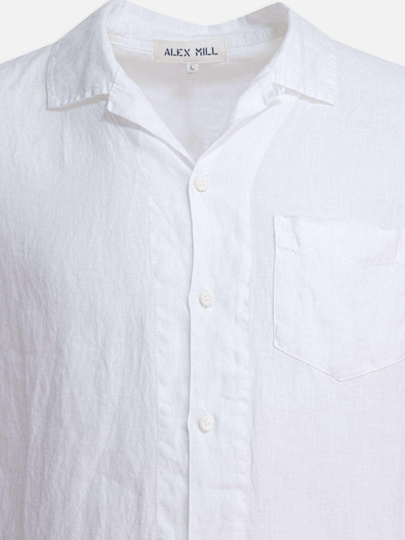 Casual shirts Solid colour  White - Alex Mill Men | PDP | VIETTI Online Store | thumbnail_3